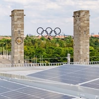 Photovoltaikanlage auf dem Stadiondach
